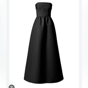 Amsale Rene Black Strapless Dress